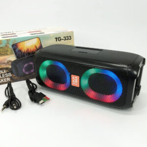 Портативна колонка TG333 2x5W з RGB підсвічуванням, гучна блютуз колонка