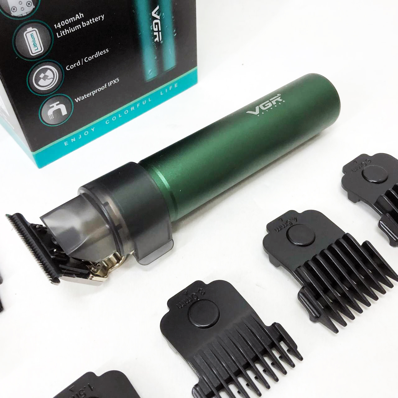 Машинка для стрижки акумуляторна VGR V-186 триммер для волосся та бороди - Зображення 16