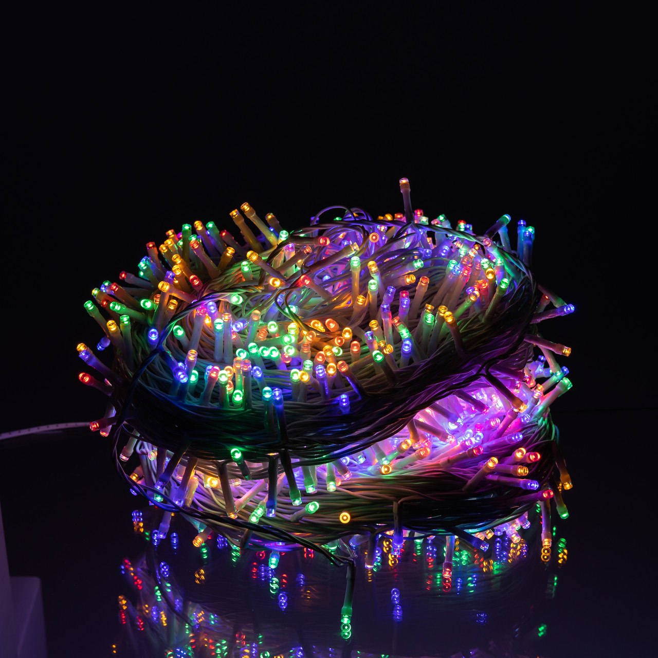 Гірлянда Різдвяна фея вулична 100 м 1000 LED білий провід Мультиколір CF1000L100MWML - Зображення 5