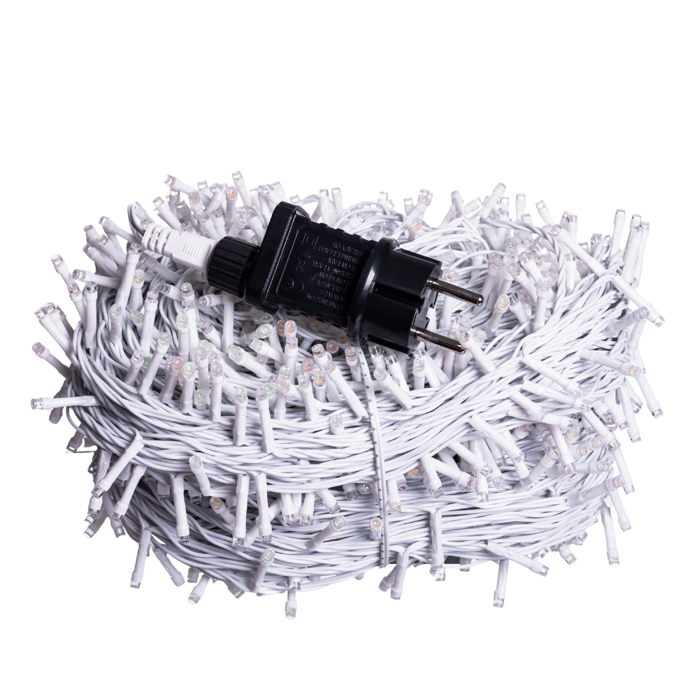 Гірлянда Різдвяна фея вулична 100 м 1000 LED білий провід Мультиколір CF1000L100MWML - Зображення 4