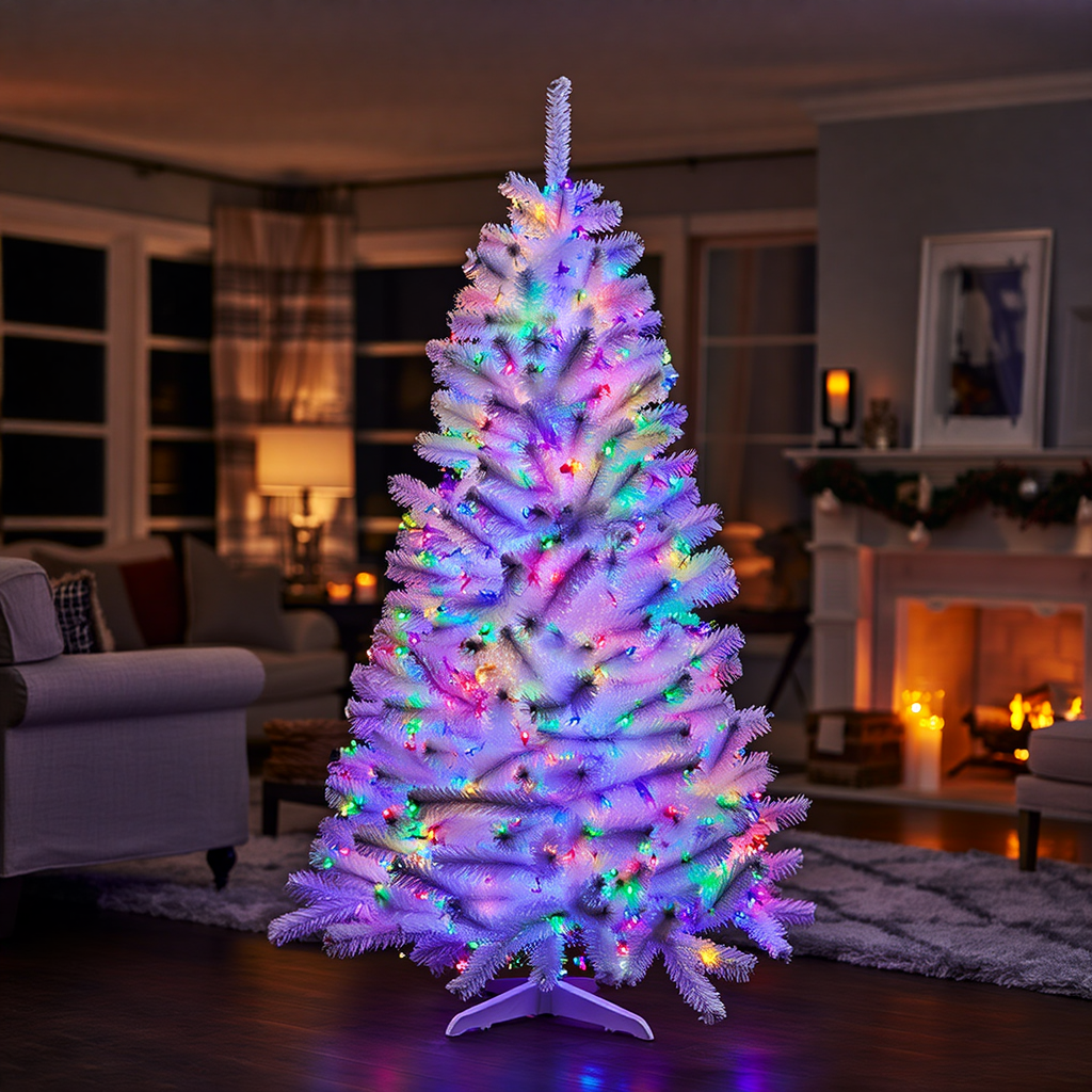 Гірлянда Різдвяна фея вулична 100 м 1000 LED білий провід Мультиколір CF1000L100MWML - Зображення 2