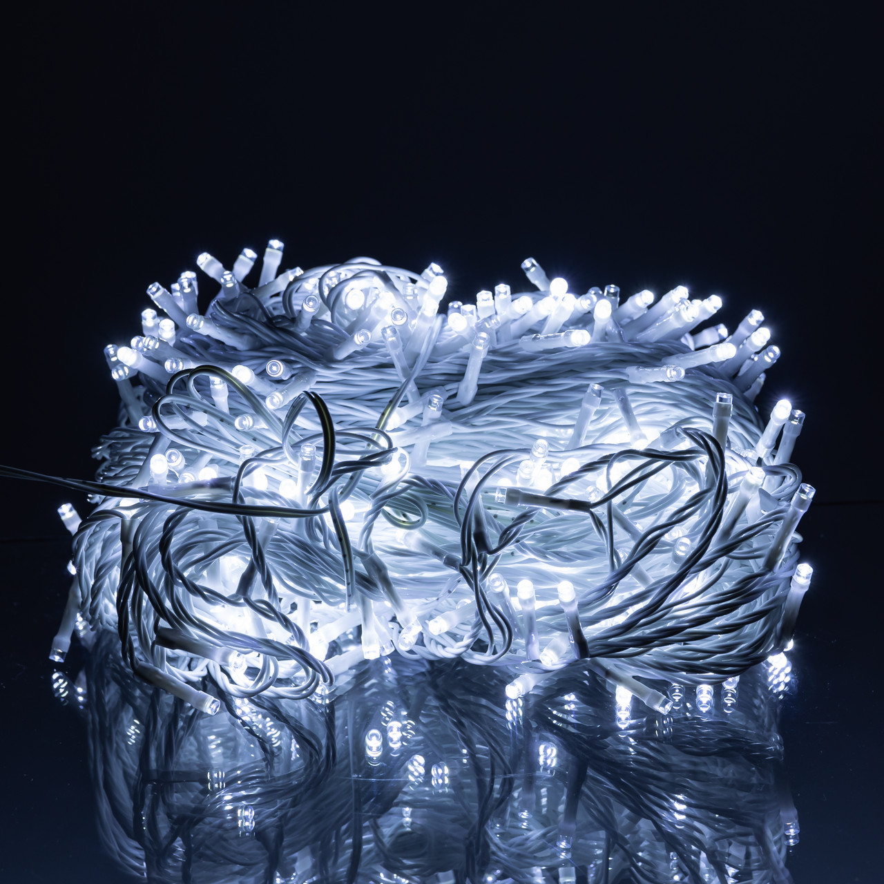 Гірлянда Різдвяна фея вулична 50 м 500 LED білий провід Білий CF500L50MWW - Зображення 5