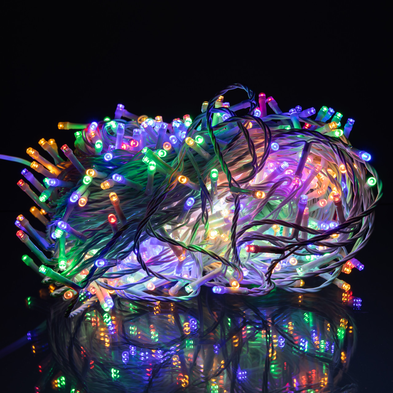 Гірлянда Різдвяна фея вулична 50 м 500 LED білий провід Мультиколір CF500L50MWML - Зображення 6