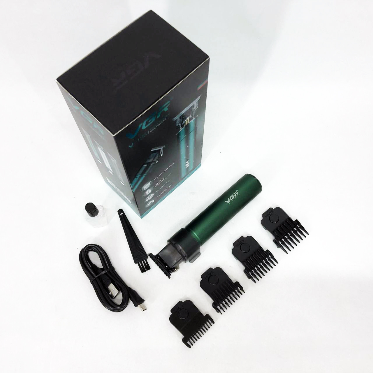 Машинка для стрижки акумуляторна VGR V-186 триммер для волосся та бороди - Зображення 18