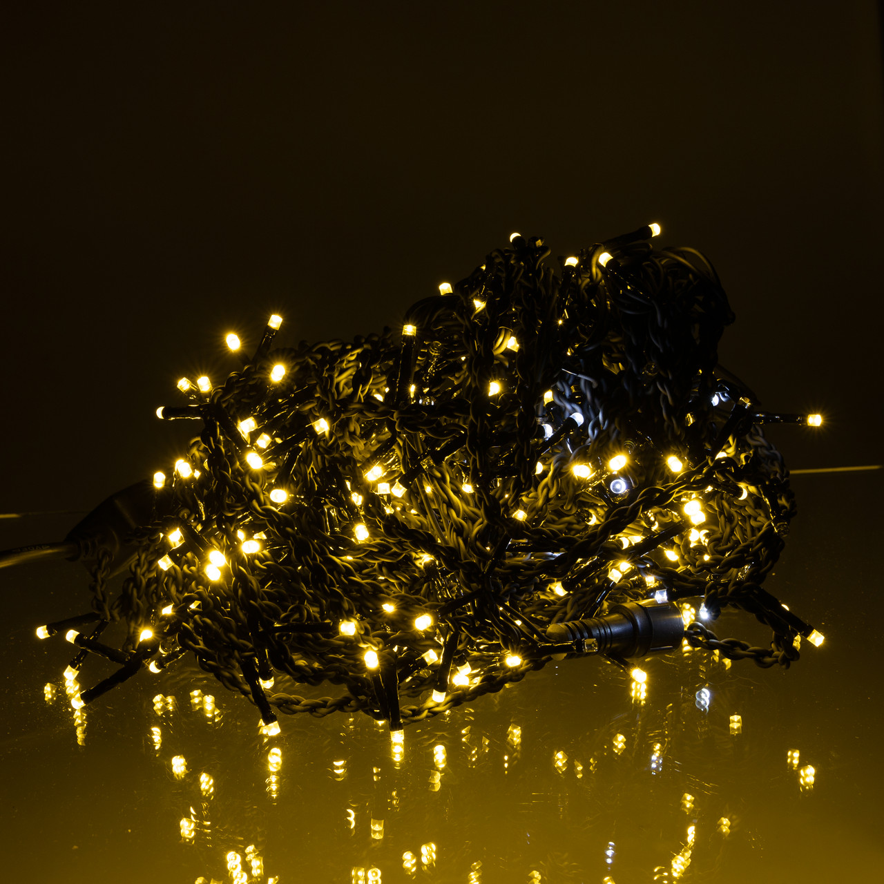 Новорічна гірлянда вулична Бахрома 36 м 600 LED чорний провід Жовтий 36МBY - Зображення 4