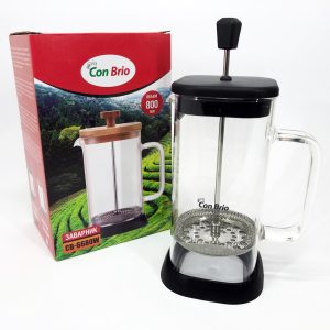 Френч-прес Con Brio CB-6680В 800 мл, Заварювальний чайник для листового чаю, Френч-прес красивий